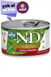 ND Prime Tahılsız Tavuk ve Narlı Yavru Köpek Konservesi 6x140gr (6lı)