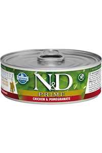 ND Prime Tahılsız Tavuk ve Narlı Yetişkin Kedi Konservesi 80gr