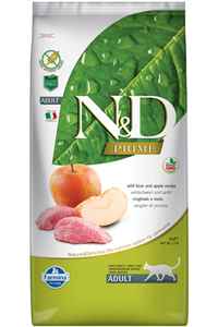 N&D - ND Prime Tahılsız Yaban Domuzu ve Elmalı Yetişkin Kedi Maması 5kg