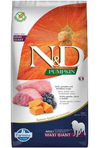 N&D - ND Pumpkin Tahılsız Kuzu Eti Balkabağı ve Yaban Mersinli Büyük ve İri Irk Yetişkin Köpek Maması 12kg