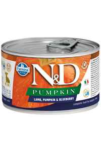 N&D - ND Pumpkin Tahılsız Kuzu Eti Balkabağı ve Yaban Mersinli Yavru Köpek Konservesi 140gr