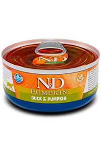 ND Pumpkin Tahılsız Ördek ve Balkabaklı Yetişkin Kedi Konservesi 70gr