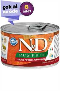 N&D - ND Pumpkin Tahılsız Tavuk Balkabağı ve Narlı Yetişkin Köpek Konservesi 6x140gr (6lı)