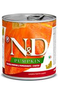N&D - ND Pumpkin Starter Tahılsız Tavuk Balkabağı ve Narlı Yavru Köpek Konservesi 285gr