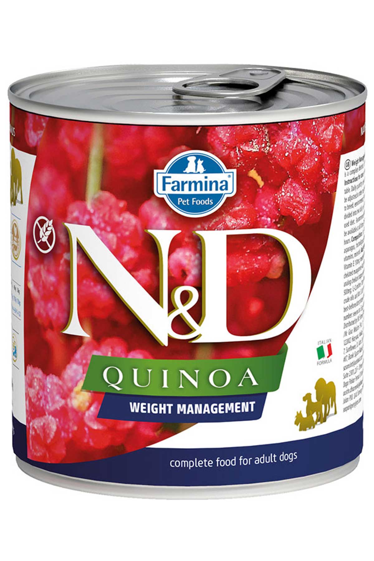 ND Quinoa Kilo Kontrollü Kuzulu Köpek Konservesi 285gr