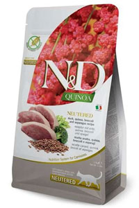 N&D - ND Quinoa Ördek Etli Kinoalı Brokolili Kısırlaştırılmış Kedi Maması 1,5kg