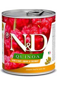 N&D - ND Quinoa Skin&Coat Bıldırcın Ve Hindistan Cevizli Köpek Konservesi 285gr