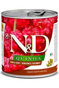 ND Quinoa Skin&Coat Geyik ve Hindistan Cevizli Köpek Konservesi 285 gr