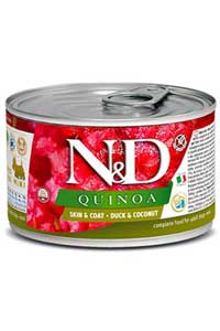 ND Quinoa Skin&Coat Ördek ve Hindistan Cevizli Köpek Konservesi 140gr