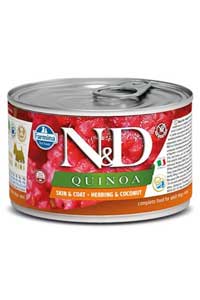 ND Quinoa Skin&Coat Ringa Balığı ve Hindistan Cevizli Köpek Konservesi 140gr