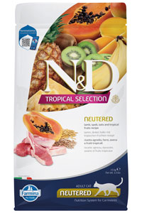 ND Tropical Selection Kuzu Etli Kısırlaştırılmış Kedi Maması 1,5kg