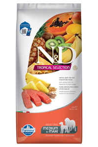 N&D - ND Tropical Selection Somonlu ve Tropikal Meyveli Orta ve Büyük Irk Yetişkin Köpek Maması 10kg