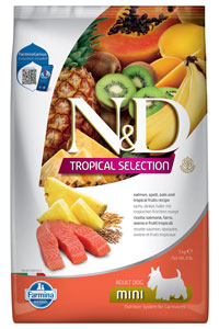 ND Tropical Selection Somonlu ve Tropikal Meyveli Mini Irk Yetişkin Köpek Maması 5kg - Thumbnail