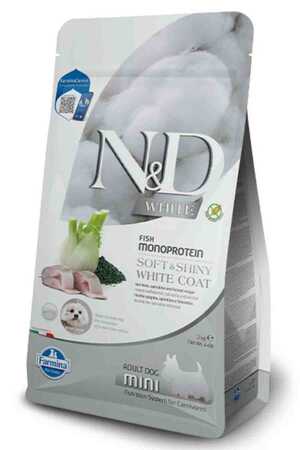 N&D - N&D White Levrek Rezene ve Spirulina Küçük Irk Yetişkin Köpek Maması 2kg