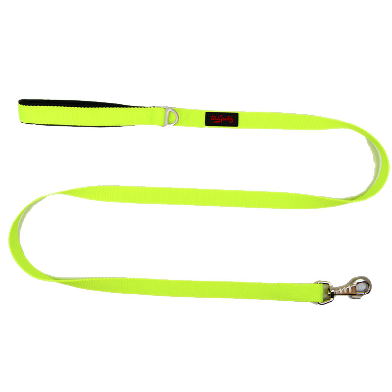 Tailpetz Match Köpek Gezdirme Kayışı 140cm/1,5cm (Neon Sarı) (S)