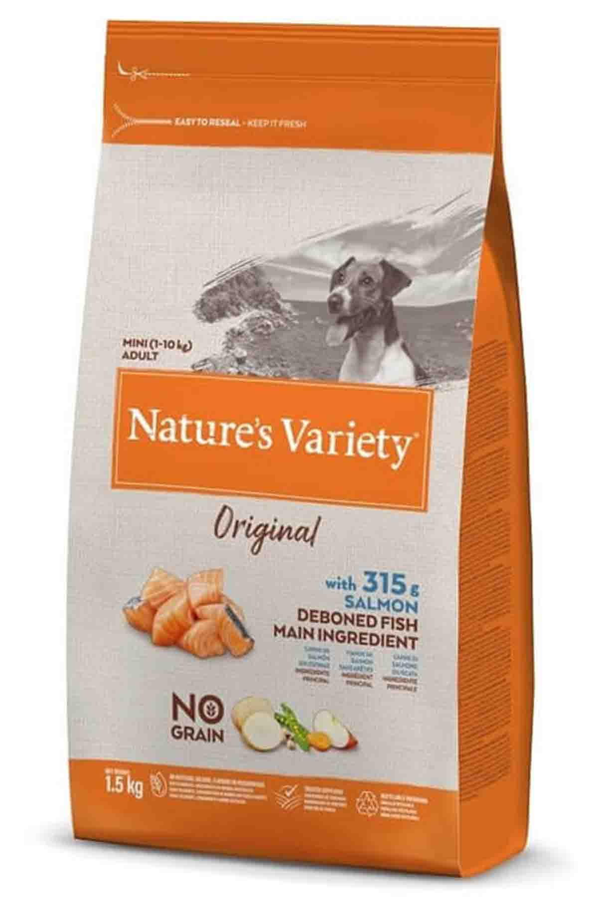 Natures Variety Original Somonlu Mini Irk Tahılsız Köpek Maması 1,5kg