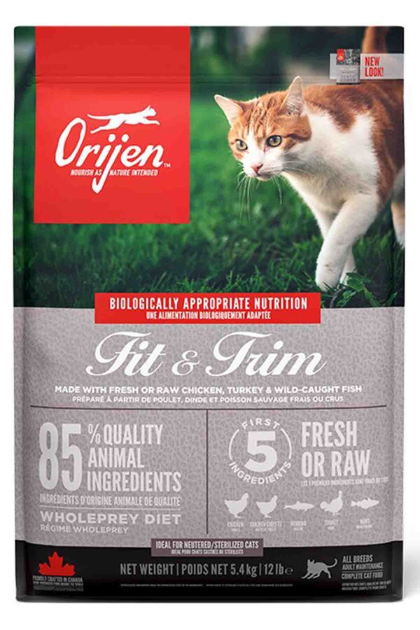 Orijen Fit & Trim Fazla Kilolu Kediler için Tahılsız Light Kedi Maması 5,4kg