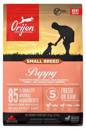 ORIJEN Puppy Small Hunde-Trockenfutter Für Welpen Kleiner Rassen, 4,5 Kg Sack - Mit 85% Tierischen Inhaltsstoffen