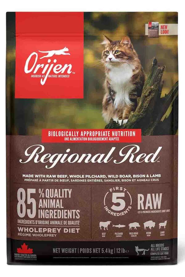 Orijen Regional Red Tahılsız Kırmızı Etli Kedi Maması 5,4kg