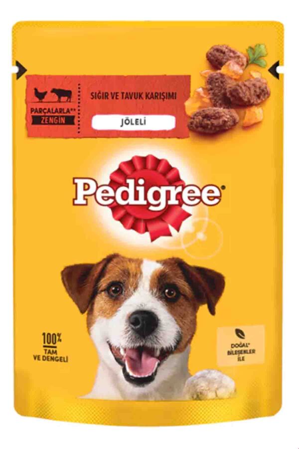 Pedigree Pouch Sığır Etli ve Tavuklu Yetişkin Köpek Konservesi 100gr