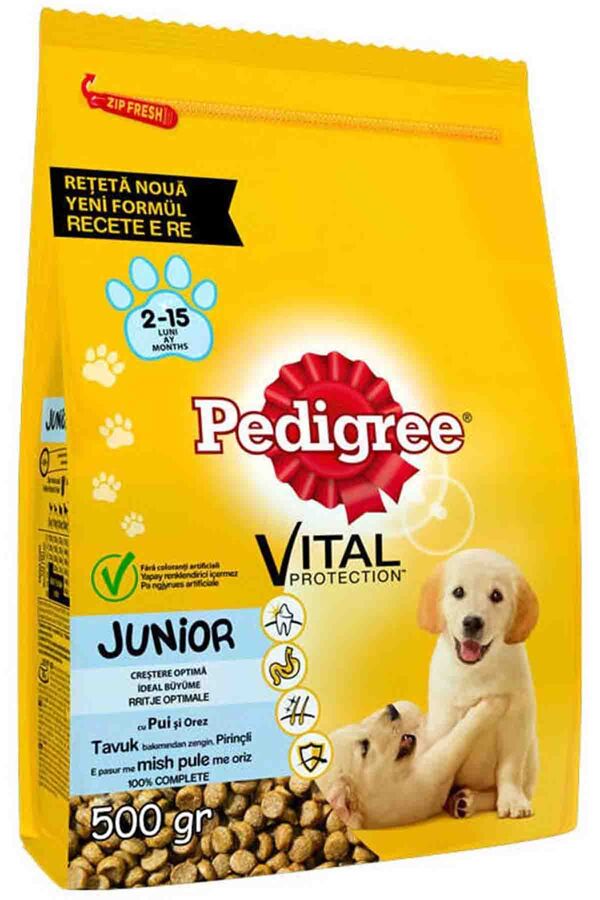 Pedigree Tavuklu Ve Pirinçli Yavru Köpek Maması 500gr