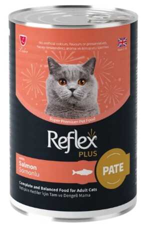Peflex Plus Pate İçinde Et Parçacıklı Somonlu Yetişkin Kedi Konservesi 395gr - Thumbnail