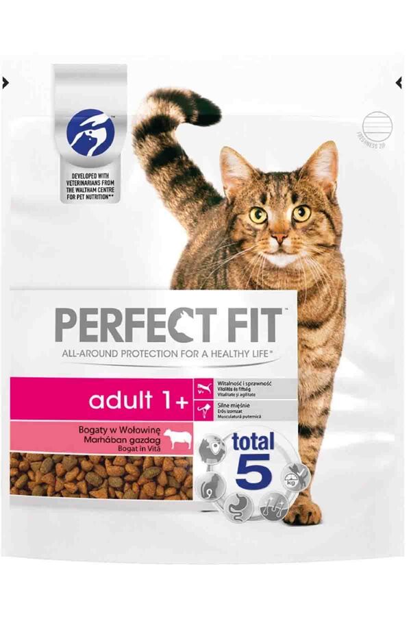 Perfect Fit Sığır Etli Yetişkin Kedi Maması 750gr