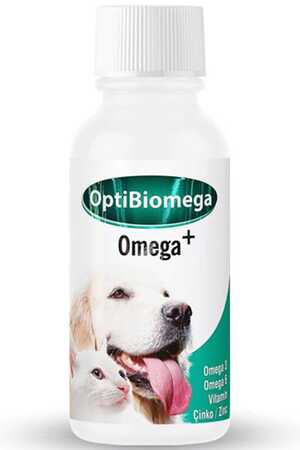 BIO PETACTIVE - Pet Active Optibiomega Kedi ve Köpekler İçin Omega 3 Omega 6 ve Çinko Katkılı Balık Yağı Sıvı Besin Takviyesi 100ml