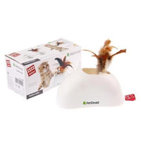 GIGWI - ,GiGwi Pet Droid Hareket Sensörlü Doğal Tüylü Kedi Oyuncağı 15cm