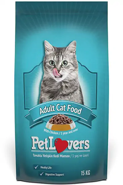 PET LOVERS - Pet Lovers Tavuklu Yetişkin Kedi Maması 15kg