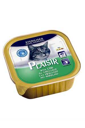 Plaisir Pate Sterilised Morina Balıklı Kısır Kedi Konservesi 100gr