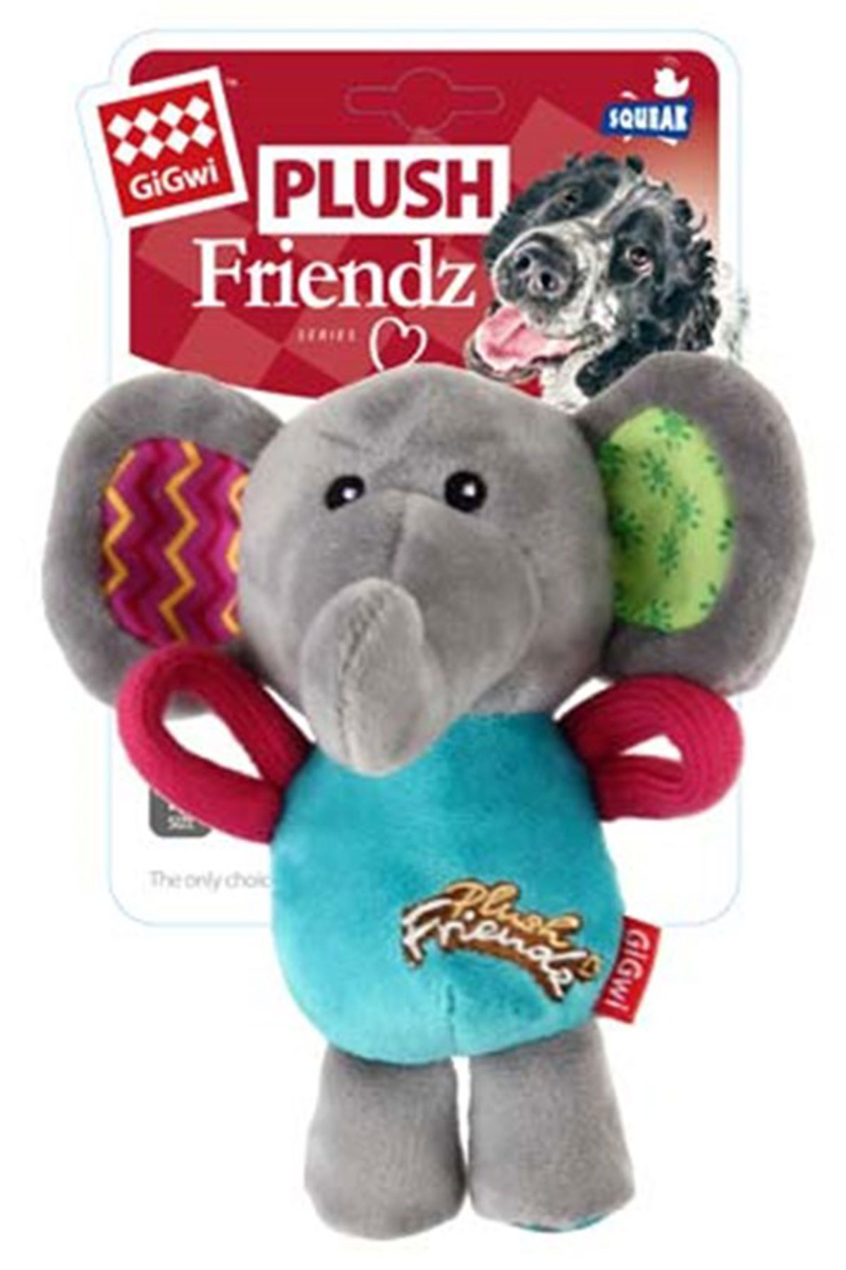 Gigwi Plush Friendz Sesli Fil Peluş Köpek Oyuncağı