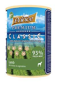 PRINCE - Prince Classic Kuzu Etli Tavuklu ve Sebzeli Yetişkin Köpek Konservesi 400gr