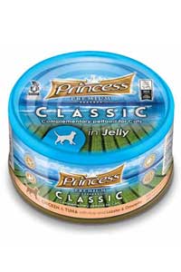PRINCESS - Princess Classic Tavuklu Ton Balıklı Istakozlu Omletli ve Pirinçli Yetişkin Kedi Konservesi 170gr