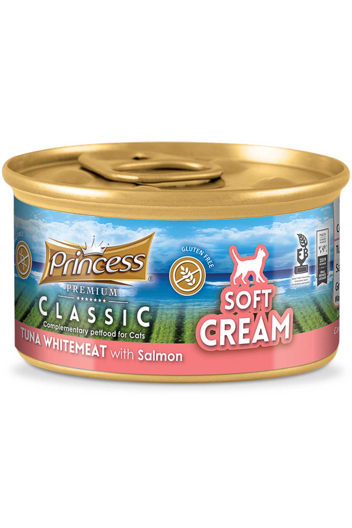 Princess Classic Soft Cream Beyaz Ton Balıklı ve Somonlu Yetişkin Kedi Sıvı Krema 50gr