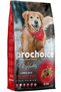 PRO CHOICE - ProChoice Kuzu Eti ve Pirinçli Yetişkin Köpek Maması 12kg
