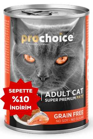 ProChoice Salmon Somon Etli Tahılsız Kedi Konservesi 400gr - Thumbnail