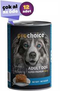 PRO CHOICE - ProChoice Sardalya ve Hamsili Ezme Yetişkin Köpek Konservesi 12x400gr (12li)