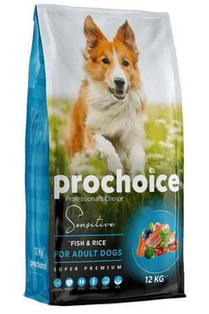 PRO CHOICE - ProChoice Sensitive Skin Balık ve Pirinçli Hassas Derili Yetişkin Köpek Maması 12kg