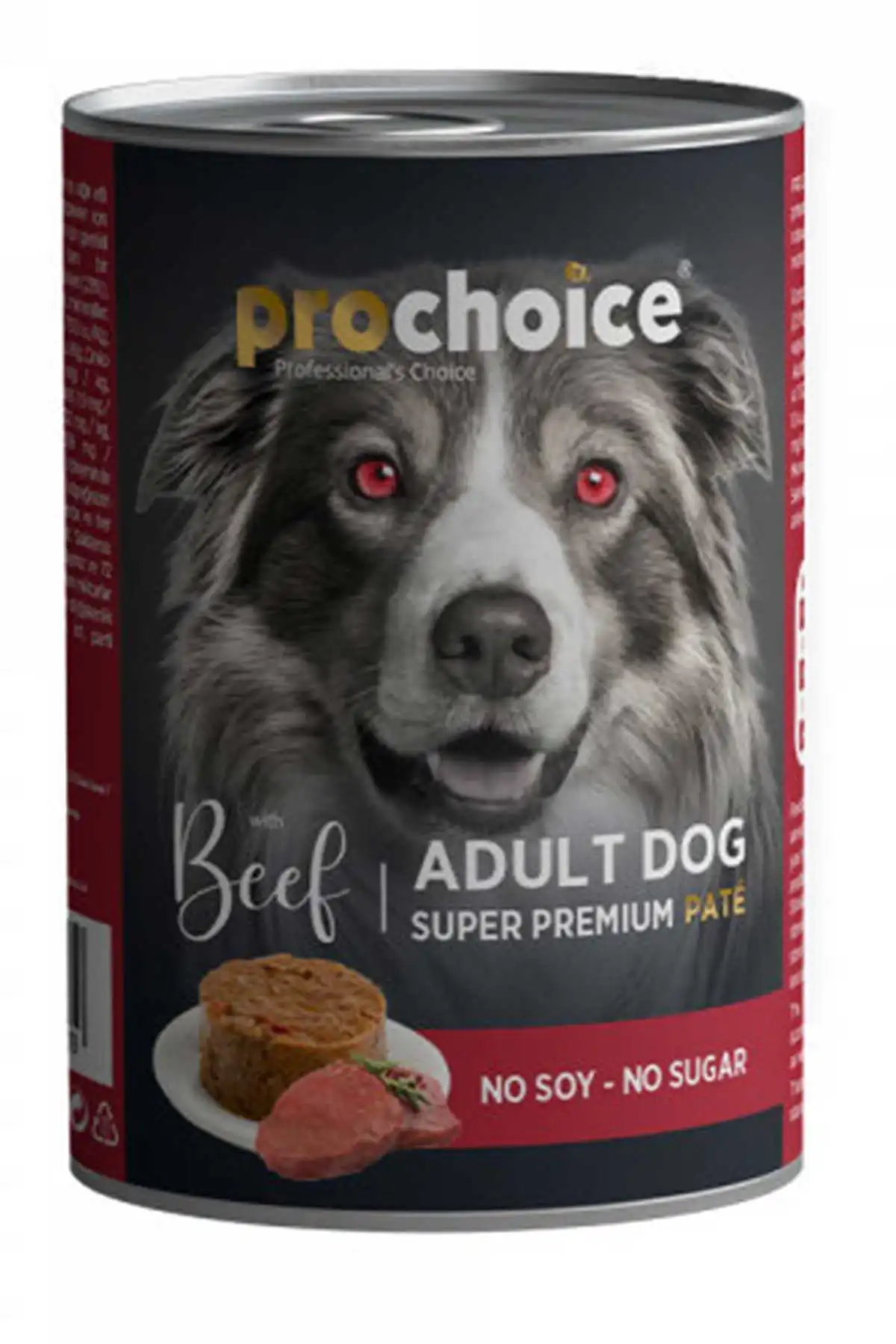 PRO CHOICE - Pro Choice Sığır Etli ve Pirinçli Ezme Yetişkin Köpek Konservesi 400gr