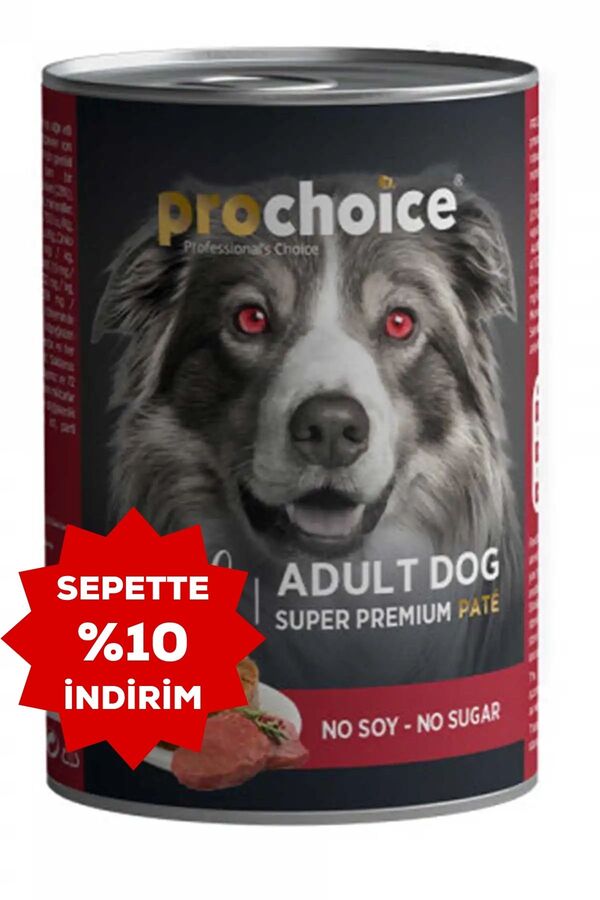 ProChoice Sığır Etli ve Pirinçli Ezme Yetişkin Köpek Konservesi 400gr