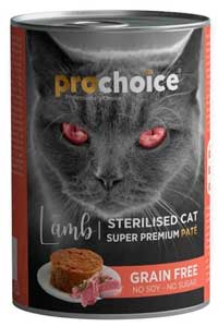 PRO CHOICE - Pro Choice Sterilised Kuzulu Kısırlaştırılmış Kedi Konservesi 400 Gr