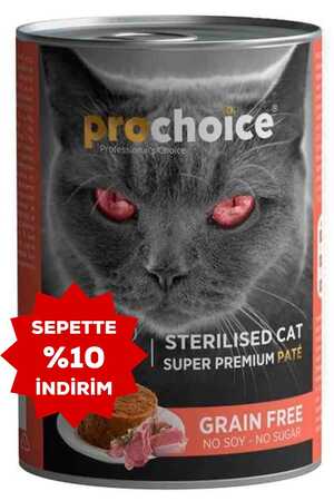 PRO CHOICE - ProChoice Sterilised Kuzulu Kısırlaştırılmış Kedi Konservesi 400gr