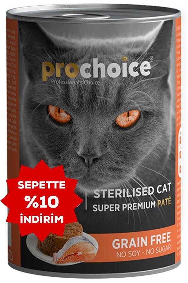 ProChoice Sterilised Somonlu Kısırlaştırılmış Kedi Konservesi 400gr