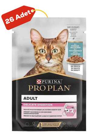 Pro Plan Delicate Okyanus Balıklı Yetişkin Kedi Konservesi 26x85gr 26lı - Thumbnail