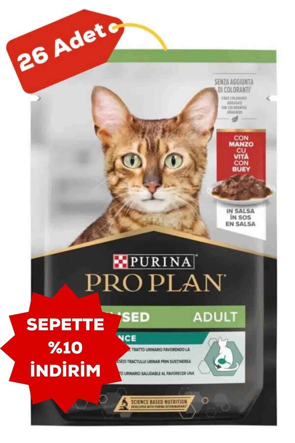 Pro Plan Delicate Biftekli Kısırlaştırılmış Kedi Konservesi 26x85gr 26lı
