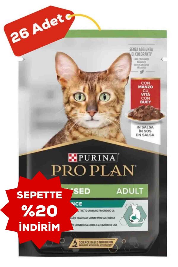 Pro Plan Delicate Biftekli Kısırlaştırılmış Kedi Konservesi 26x85gr 26lı