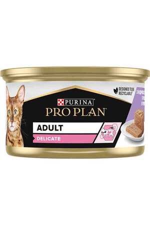 PROPLAN - Pro Plan Delicate Hindi Etli Yetişkin Kedi Konservesi 85gr