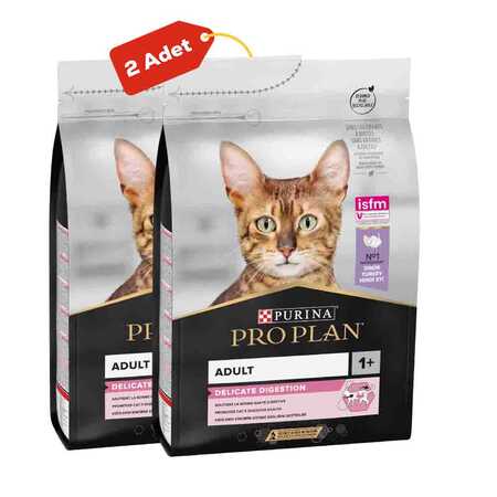 PROPLAN - Pro Plan Delicate Hindi Etli Yetişkin Kedi Maması 2li Paket (3kg+3kg)