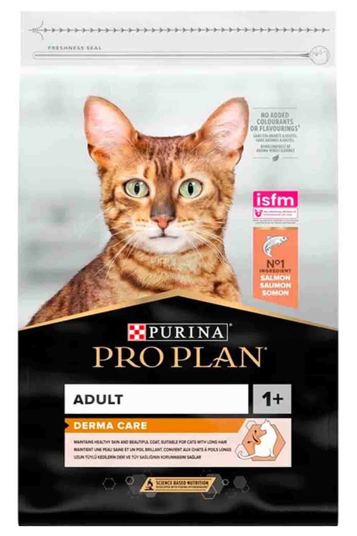 Pro Plan Derma Care Somonlu Tüy Sağlığı Destekleyici Yetişkin Kedi Maması 10kg